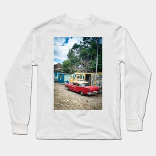 American car from the 50's in Trinidad, Cuba Long Sleeve T-Shirt